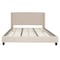 Flash Furniture King Size Beige Fabric Platform Bed & Mattress HG-BM10-36-GG - alternate 7